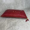 Balenciaga Agneau Classic Hardware Small Pouch Red