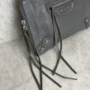 Balenciaga Agneau Classic Hardware Small Pouch Grey
