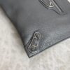 Balenciaga Agneau Classic Hardware Small Pouch Grey