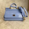 Dolce and Gabbana Mini Sicily Elongated Top-Handle Bag Patent