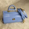 Dolce and Gabbana Mini Sicily Elongated Top-Handle Bag Patent
