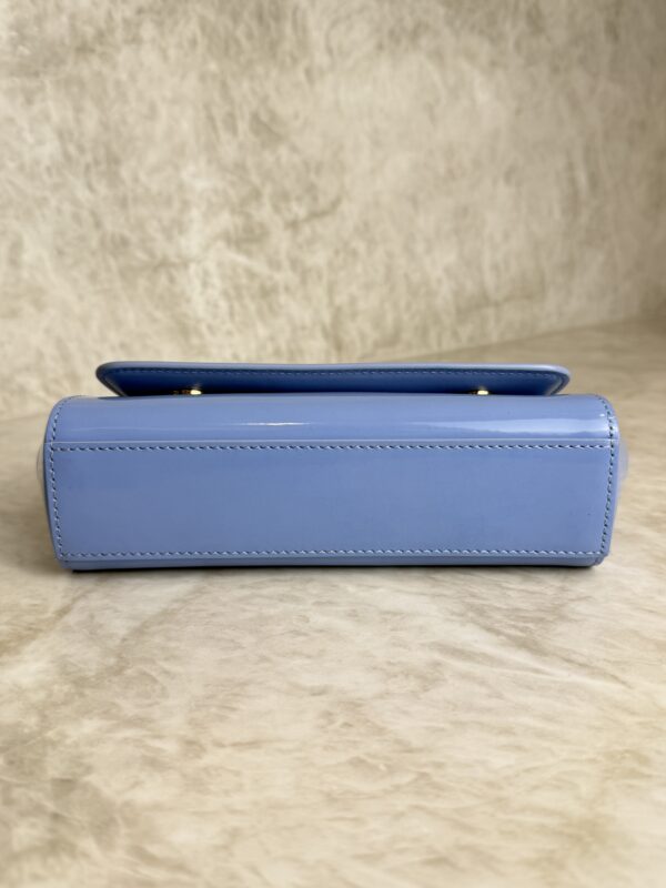 Dolce and Gabbana Mini Sicily Elongated Top-Handle Bag Patent