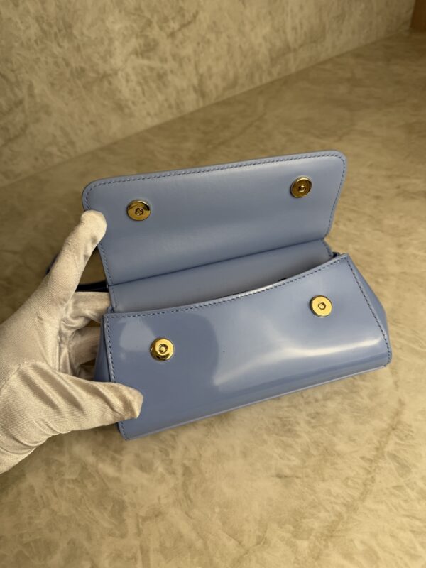 Dolce and Gabbana Mini Sicily Elongated Top-Handle Bag Patent