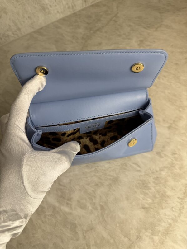Dolce and Gabbana Mini Sicily Elongated Top-Handle Bag Patent