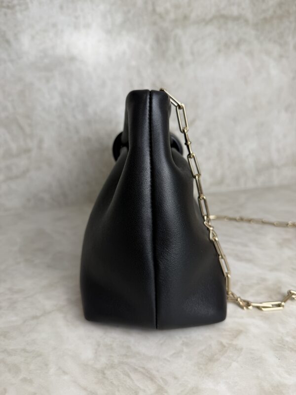 Christian Dior Lambskin Small Bow Bag Black