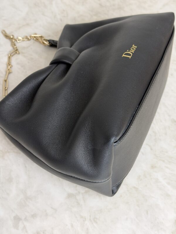 Christian Dior Lambskin Small Bow Bag Black