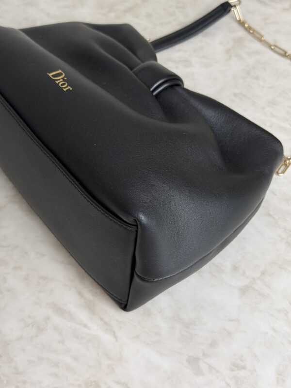 Christian Dior Lambskin Small Bow Bag Black