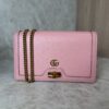 Gucci Diana Mini With Bamboo Wallet on Chain Pink