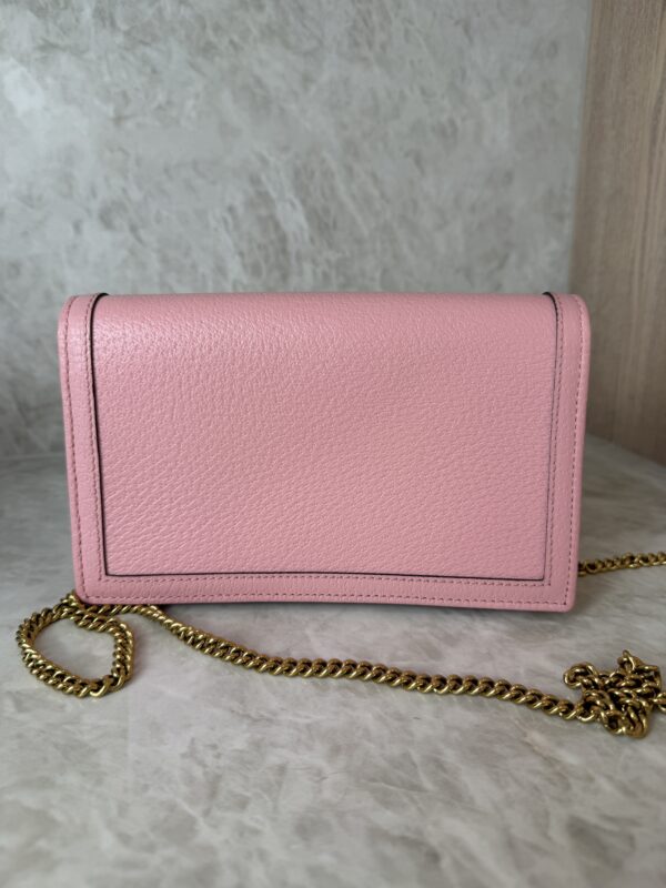 Gucci Diana Mini With Bamboo Wallet on Chain Pink