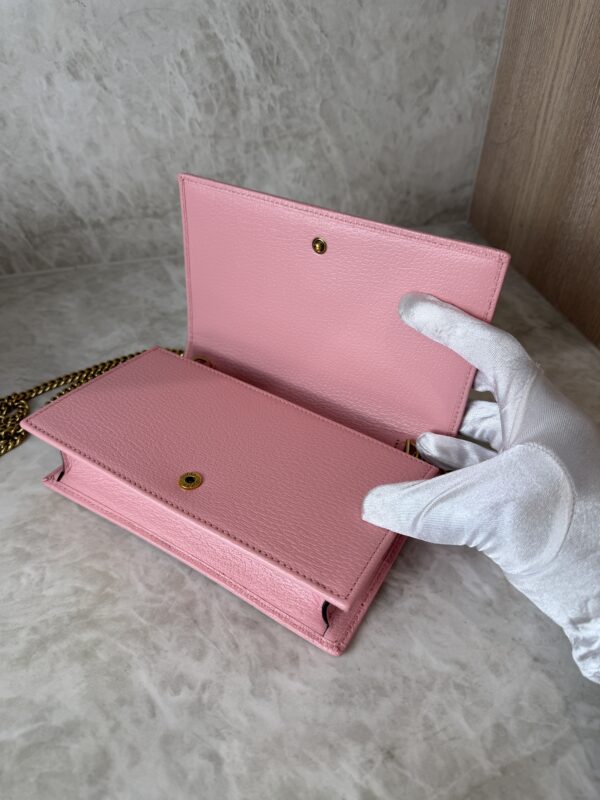 Gucci Diana Mini With Bamboo Wallet on Chain Pink