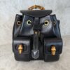 Gucci Calfskin Bamboo Backpack Black