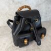 Gucci Calfskin Bamboo Backpack Black