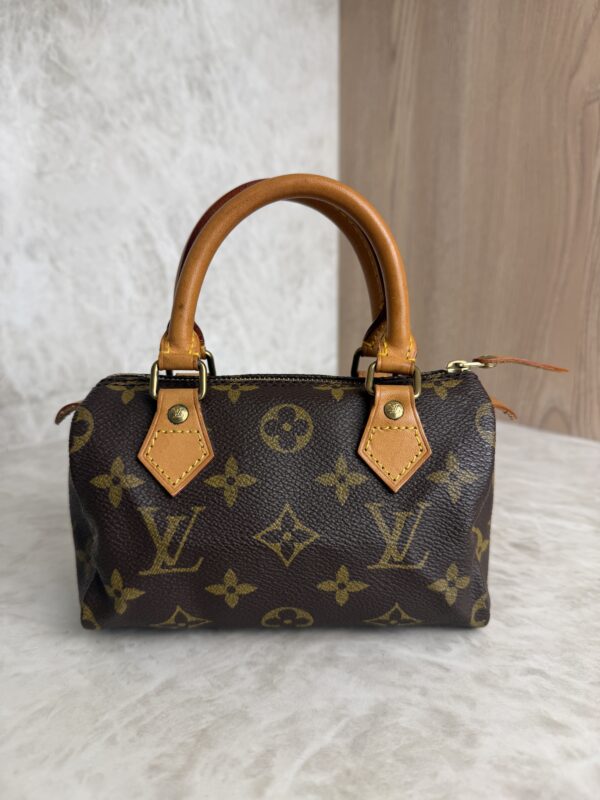 Louis Vuitton Speedy Mini HL Handbag Monogram Canvas and Strap