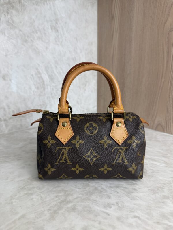 Louis Vuitton Speedy Mini HL Handbag Monogram Canvas and Strap