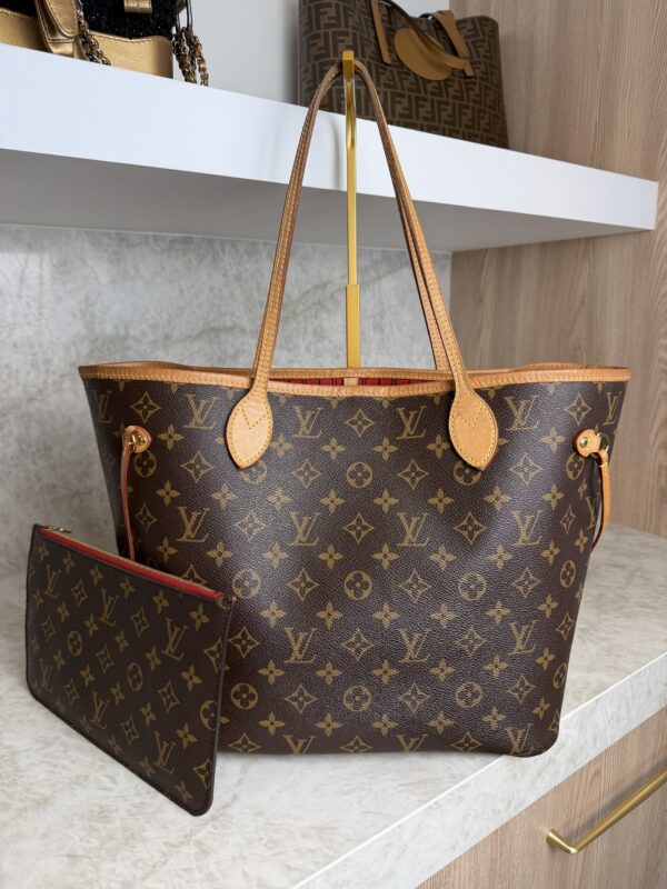 Louis Vuitton Monogrami Neverfull MM Cerise