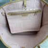 Louis Vuitton Damier Azur Neverfull MM Rose Ballerine
