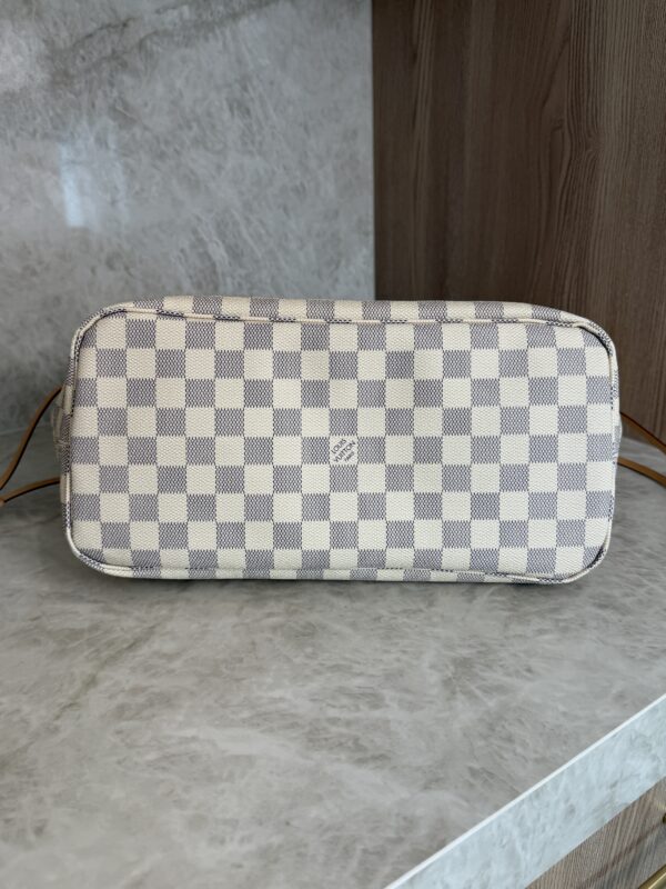 Louis Vuitton Damier Azur Neverfull MM Rose Ballerine