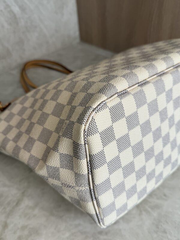 Louis Vuitton Damier Azur Neverfull MM Rose Ballerine