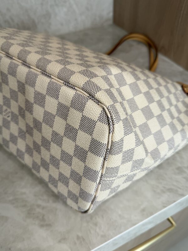 Louis Vuitton Damier Azur Neverfull MM Rose Ballerine