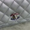 Chanel Iridescent Caviar Quilted Extra Mini Coco Handle Flap Purple