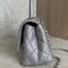 Chanel Iridescent Caviar Quilted Extra Mini Coco Handle Flap Purple