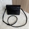 Saint Laurent (YSL) Calfskin Y Quilted Monogram Toy Loulou Satchel Black and Black hardware