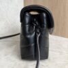 Saint Laurent (YSL) Calfskin Y Quilted Monogram Toy Loulou Satchel Black and Black hardware