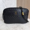 Saint Laurent (YSL) Quilted Monogram Victoire Camera Bag Black
