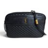 Saint Laurent (YSL) Quilted Monogram Victoire Camera Bag Black