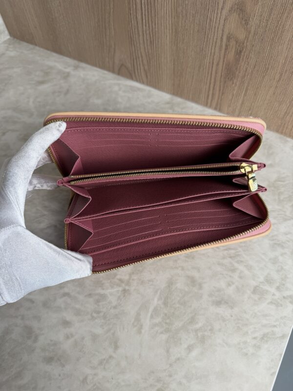 Louis Vuitton Denim Monogram Jacquard Zippy Wallet Pink