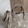 Louis Vuitton Onthego PM Bicolor Monogram Empreinte Leather Dove and Cream