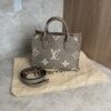 Louis Vuitton Onthego PM Bicolor Monogram Empreinte Leather Dove and Cream
