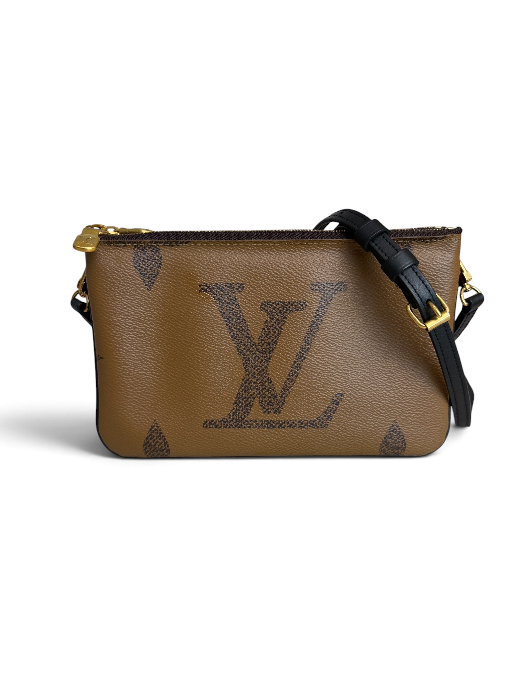 Louis Vuitton Double Zip Pochette Limited Edition Reverse Monogram Giant
