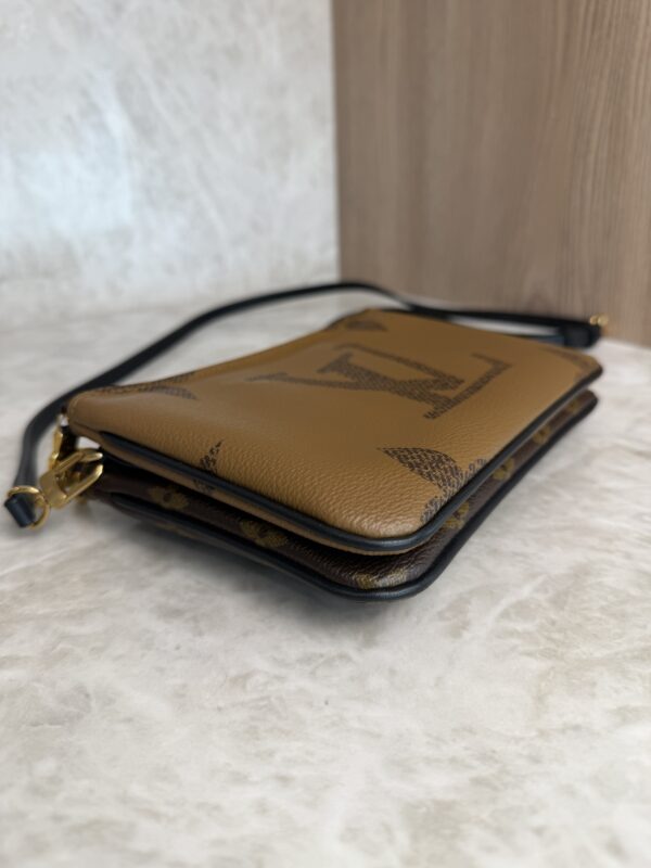 Louis Vuitton Double Zip Pochette Limited Edition Reverse Monogram Giant