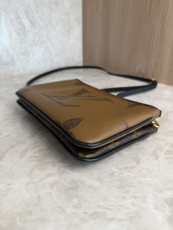 Louis Vuitton Double Zip Pochette Limited Edition Reverse Monogram Giant