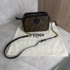 Fendi Black/Brown Coated Canvas And Leather Mini Camera Case Shoulder Bag