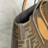 Fendi FF Logo Stamp Shopping Tote Zucca Coated Canvas Medium