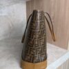 Fendi FF Logo Stamp Shopping Tote Zucca Coated Canvas Medium