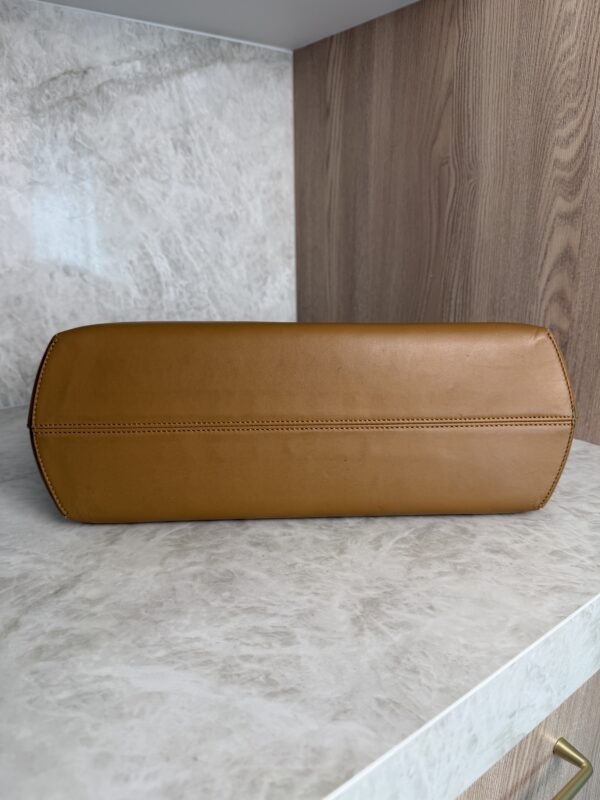 Fendi FF Logo Stamp Shopping Tote Zucca Coated Canvas Medium