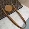 Fendi FF Logo Stamp Shopping Tote Zucca Coated Canvas Medium