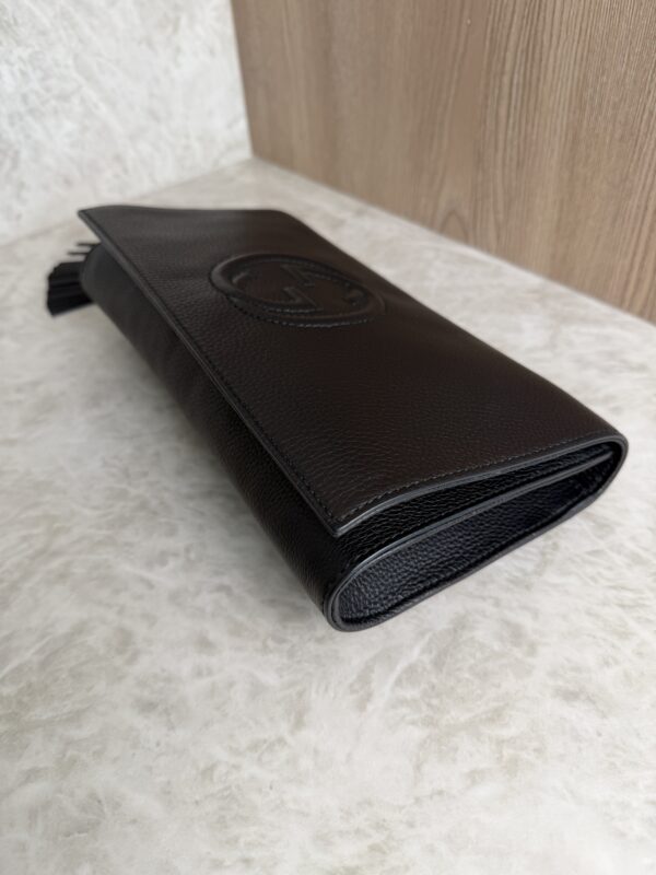 Gucci Soho Clutch Leather Black
