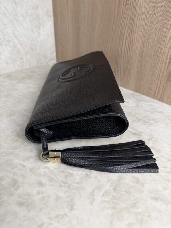 Gucci Soho Clutch Leather Black