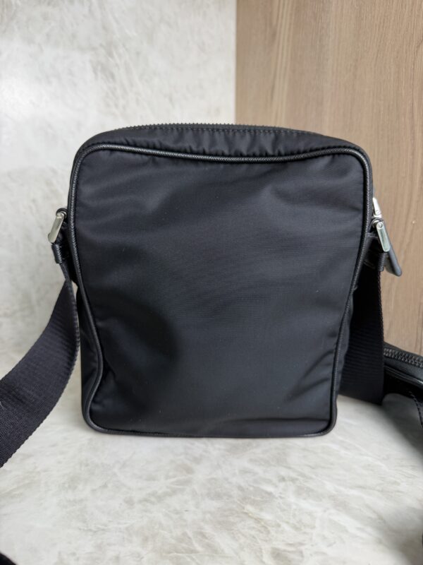 Prada Re-Nylon/Saffiano Leather Shoulder Bag Black