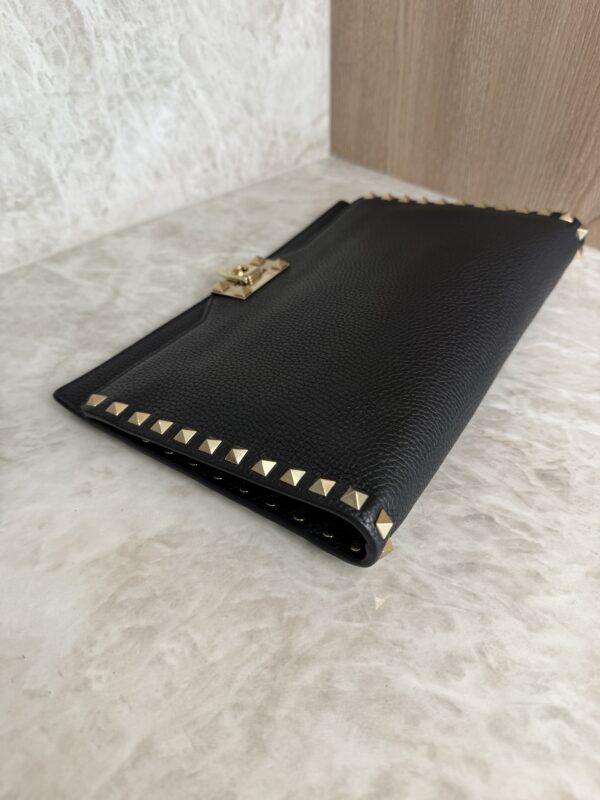 Valentino Gravani Rockstud Clutch Black