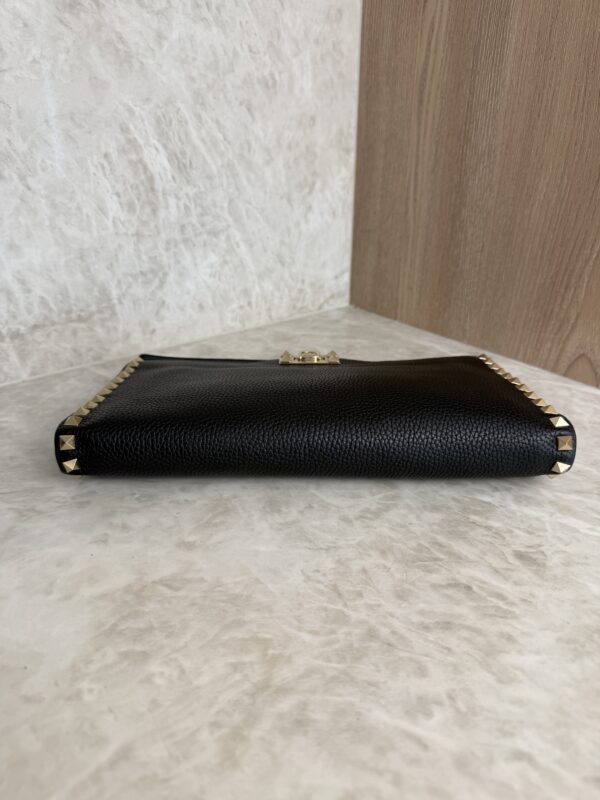 Valentino Gravani Rockstud Clutch Black