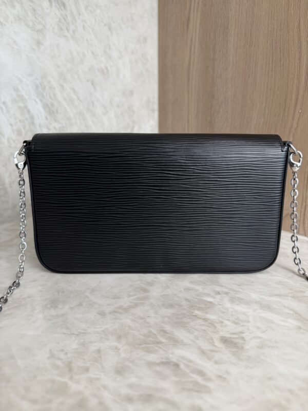 Louis Vuitton Epi Pochette Felicie Chain Wallet Noir