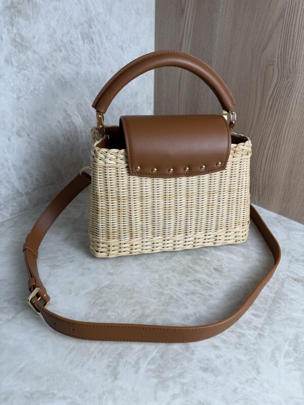 Louis Vuitton Capucines Bag Wicker with Leather BB