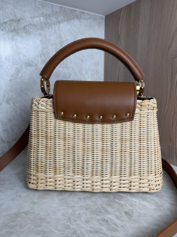 Louis Vuitton Capucines Bag Wicker with Leather BB