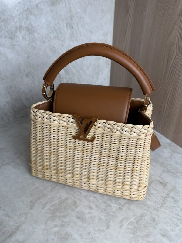 Louis Vuitton Capucines Bag Wicker with Leather BB