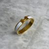 Hermes Enamel Narrow Clic Clac H Bracelet PM White